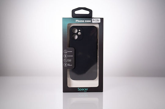 Spacer Задна Корица Силикон 2mm Черна (iPhone 12 mini)
