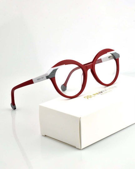 Рамка За Очилa Red Raven Optical #004 Виненo Бяло Red Raven