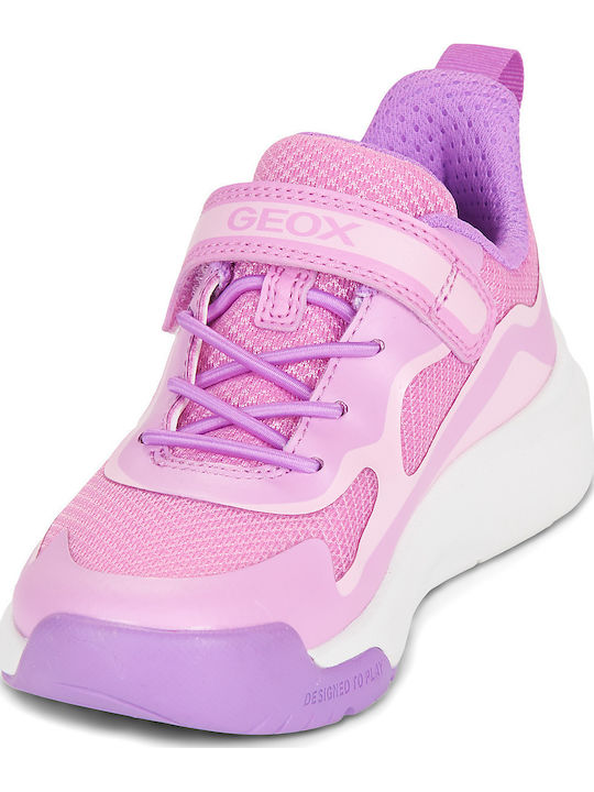 Kids Anatomic Sneakers with Hoop & Loop Closure Pink