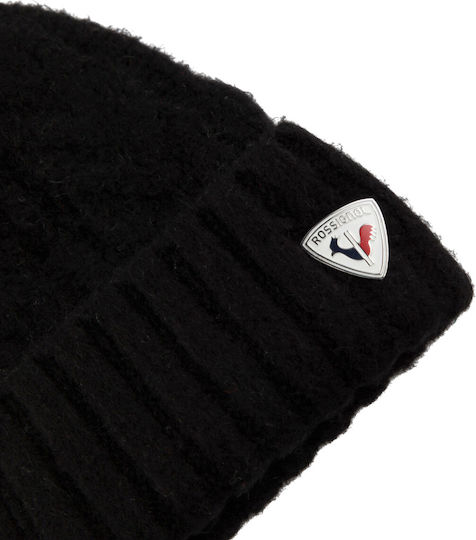 Women's Fleece Knitted Beanie Black Beanie