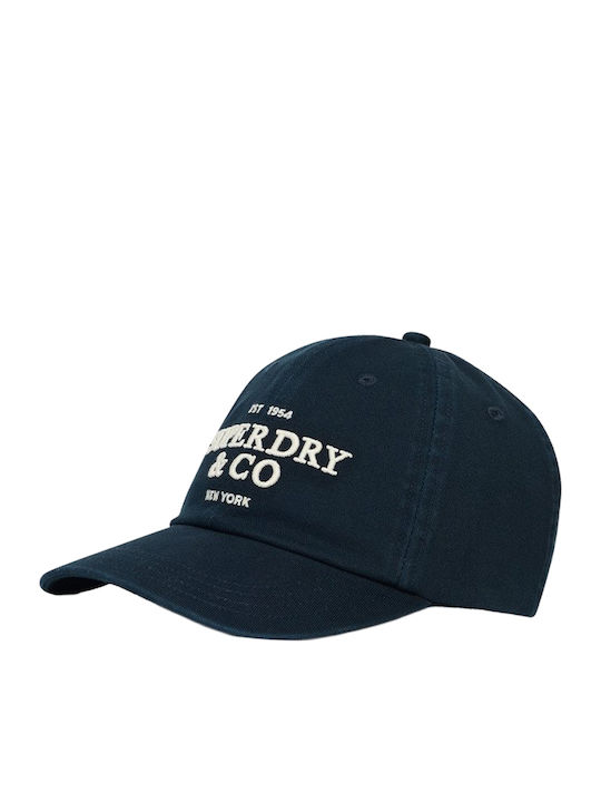 Superdry Company Logo Baseball Cap Men's Y9011042a-98t 98t/eclipse Navy