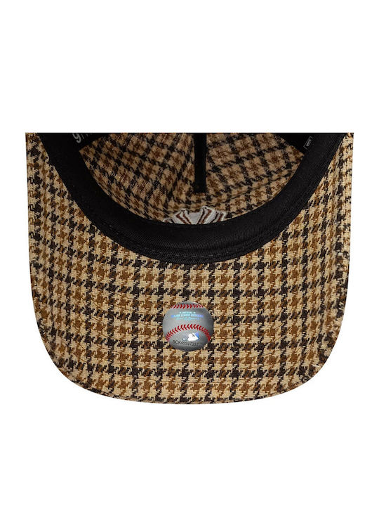 New Era MLB Check 9twenty A-Frame Kappen Strapback 60915795 Braune