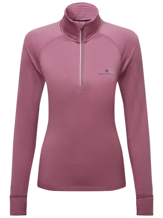 Bluza Damă Sport Uscare Rapidă Roz