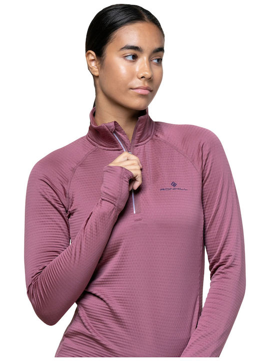 Bluza Damă Sport Uscare Rapidă Roz