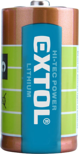 Extol Lithium-Batterien CR123A 3V Einweg (Lange Lebensdauer) 2 Stück