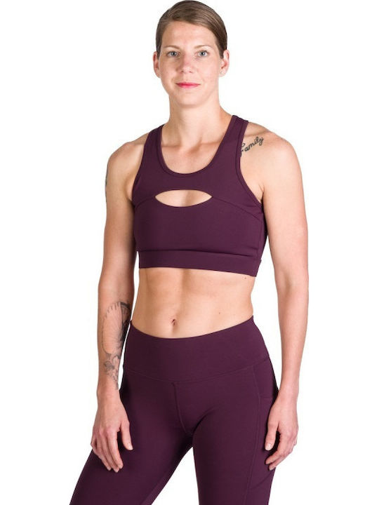 Bustier sport pentru femei Burgundy