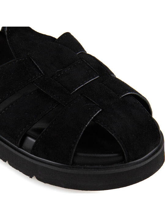 Дамски Сандали Flatforms Черни
