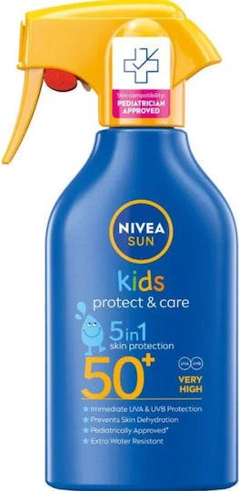 Nivea SPF50 SPF50+ Водоустойчив Детски Слънцезащитен Крем Спрей 270 мл