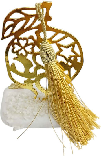 Kalliopi Silver Tabletop New Year's Lucky Charm Pomegranate Gold Made of Stone 2027 12cm Kalliopi Silver Tabletop New Year's Lucky Charm Pomegranate Gold Made of Stone 2027 12cm