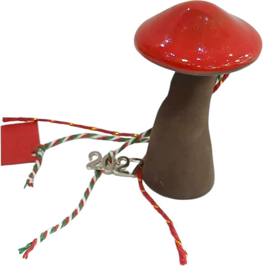 Kalliopi Silver Handmade Tabletop New Year's Lucky Charm with Wishes Black Ceramic 2027 4x10cm
