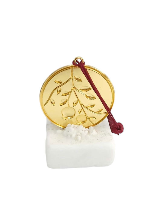 Kalliopi Silver Handgefertigter Tisch Glücksbringer Rote Stein 2027 5x8cm