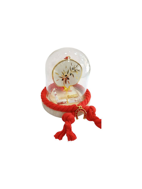 Kalliopi Silver Handmade Tabletop New Year's Lucky Charm Pomegranate Made of Glass 2027