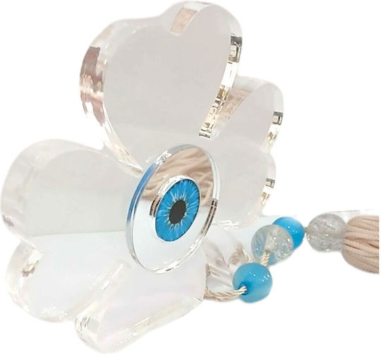 Moda Mostra Handmade Tabletop Lucky Charm Clover Transparent Made of Plexiglass 2027 11x11cm
