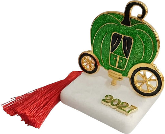 Kalliopi Silver Tabletop New Year's Lucky Charm Pumpkin Green Made of Stone 2027 5.5x10cm Kalliopi Silver Tabletop New Year's Lucky Charm Pumpkin Green Made of Stone 2027 5.5x10cm