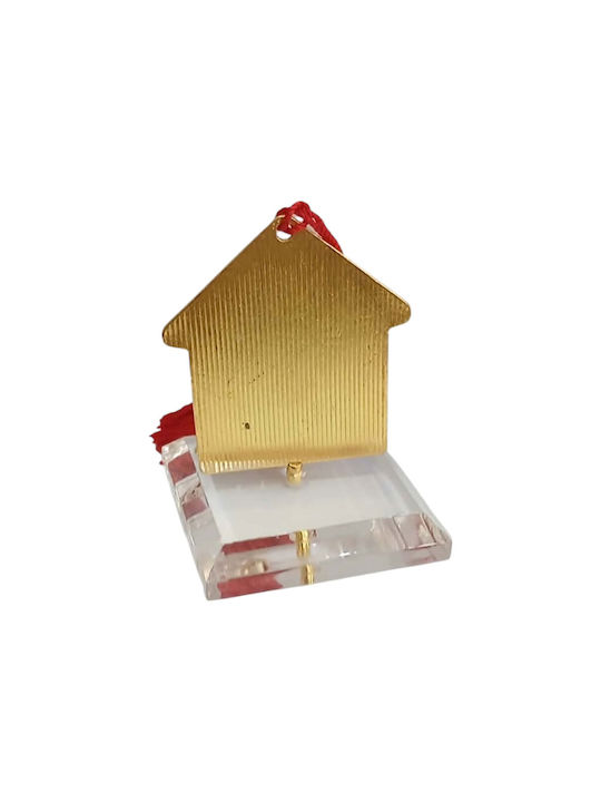 Kalliopi Silver Tabletop New Year's Lucky Charm Home Red Made of Plexiglass 2027 5x5.7cm