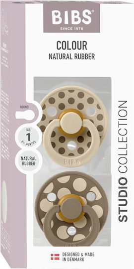 Bibs Colour Studio Залъгалки Каучук Ivory/Dark Oak 2бр