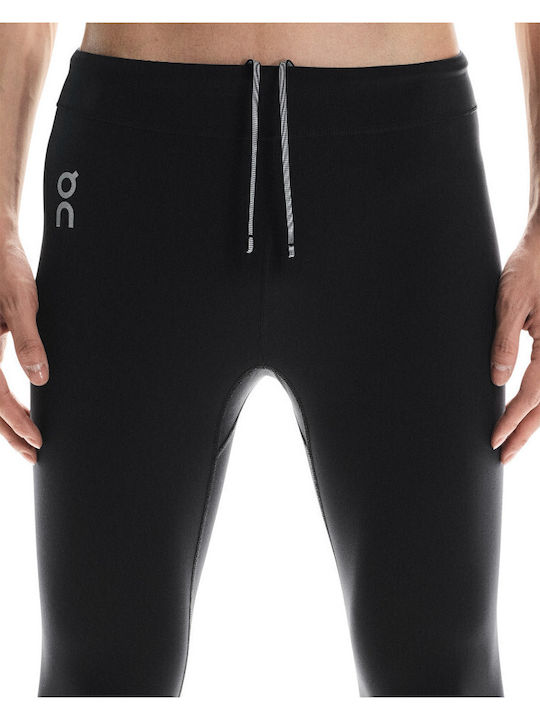 On Colanți Sport Bărbați Compression Scurt Negru