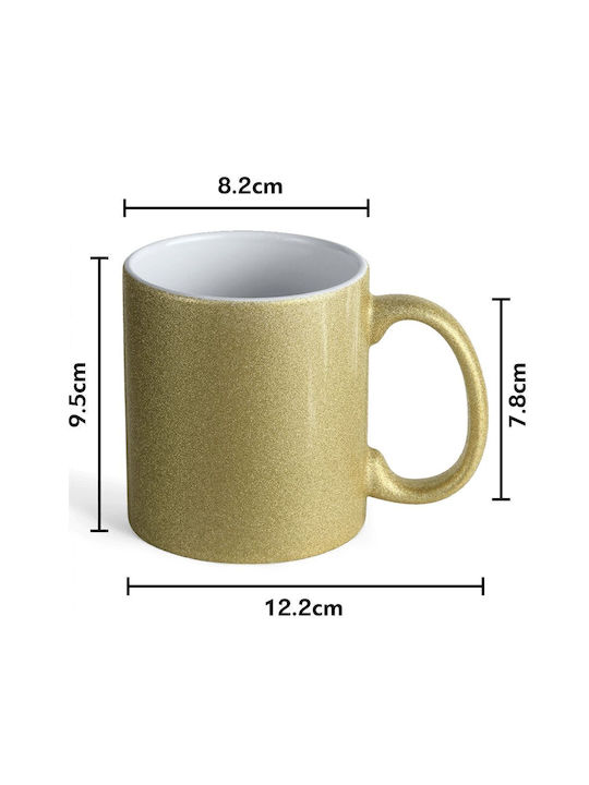 Koupakoupa Catzilla Ceramic Mug Gold 330ml