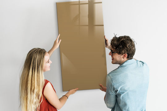 Placă Magnetică Bej Închis Un Magnet 60x120