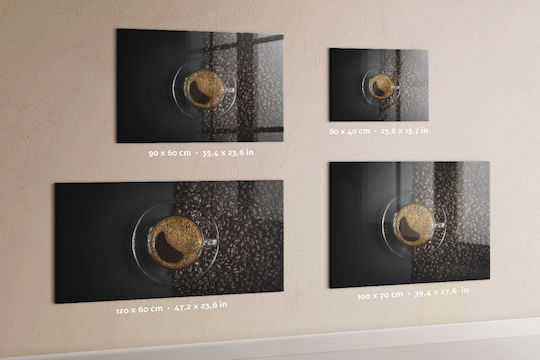 Magnetische Pinnwand Ein Kaffeetasse Einen Magnet 100x70
