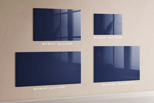 Placă Magnetică Albastru Marin Un Magnet 100x70