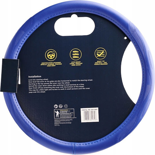 Michelin Michelin Auto Lenkradabdeckung Synthetisch Blau mit Blauer Naht