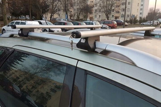 Amos Σχάρα Οροφής Αυτοκινήτου Αλουμινίου για Volkswagen Caddy