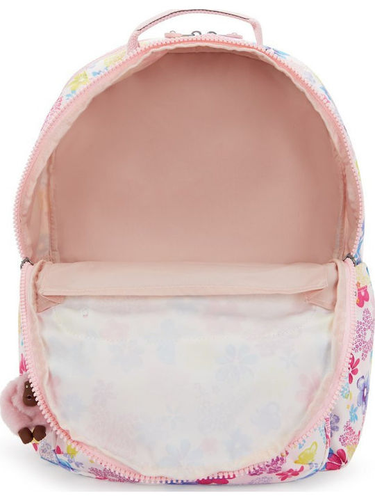 Kipling Seoul Lap School Backpack Flower Stamp 27 Litres 35 x 20.5 x 44 cm