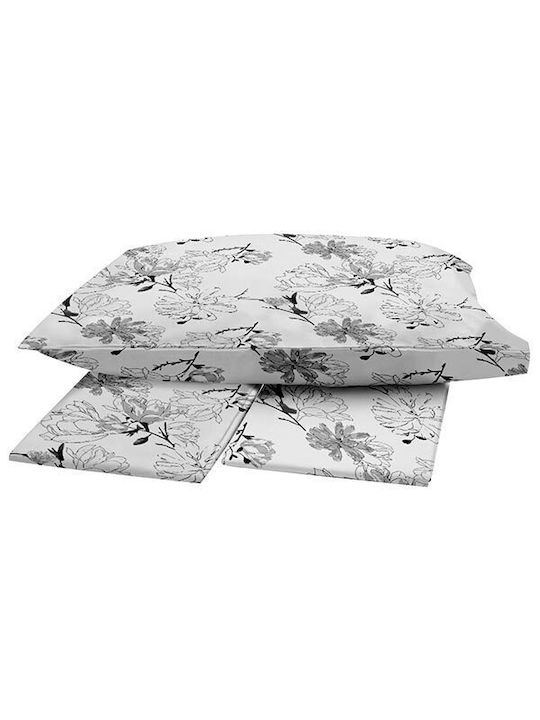 Sunshine Duvet Cover Single 170x250 Menta Grey