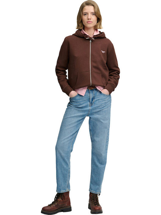 Women's Hooded Sweatshirt Chestnut Brown