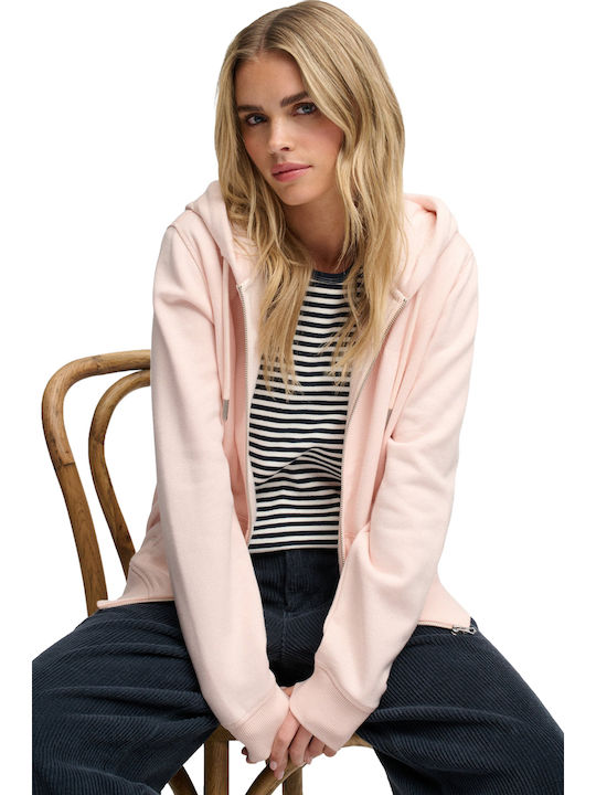 Дамска суитшърт жилетка Rose Blush Pink