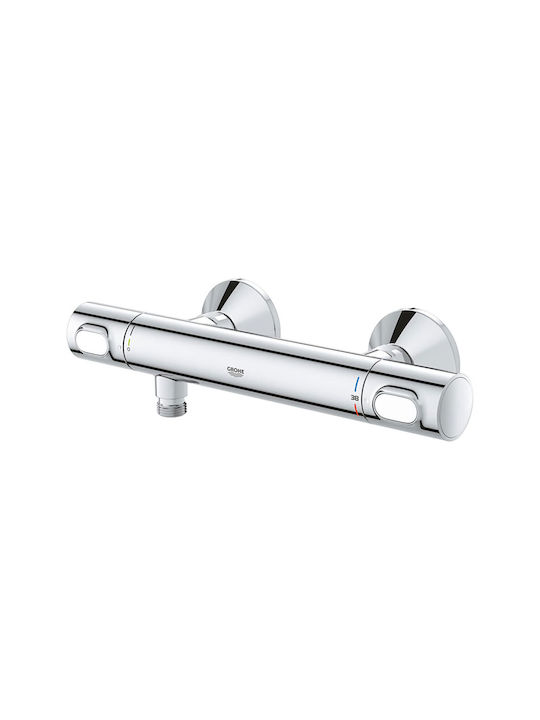 Grohe Built-in Mixer & Supply Set for Shower Silver