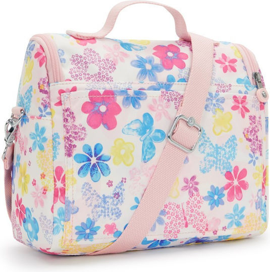 Kipling New Kichirou School Snack Bag 6 Litre Flower Stamp 20.5x12.5x23cm
