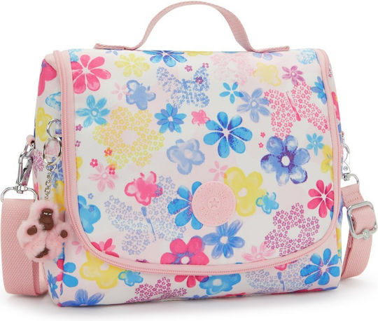 Kipling New Kichirou School Snack Bag 6 Litre Flower Stamp 20.5x12.5x23cm