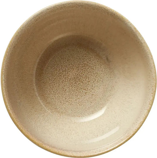 Koopman Round Ceramic Serving Bowl Beige with Diameter 14cm 4 Pieces
