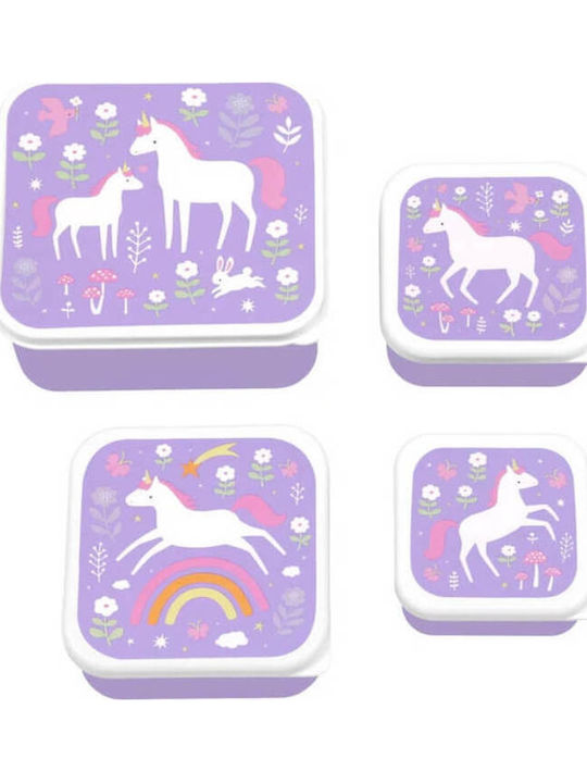A Little Lovely Company Unicorn Dreams School Set 16lt
