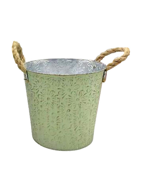 HOMie Metal Plant Pot Grey 18x18x17cm