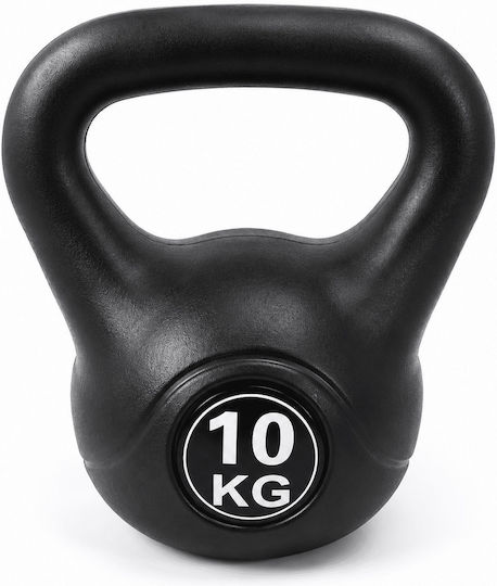 Kettlebell 10kg Black Ergonomic Handle Strength Training