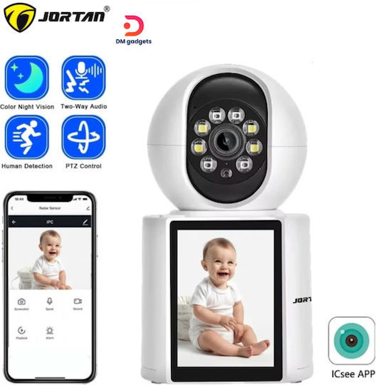 Jortan 204-JT-9291PRO IP Surveillance Camera Wi-Fi Full HD 1080p with Two-Way Communication and 3.6mm Lens