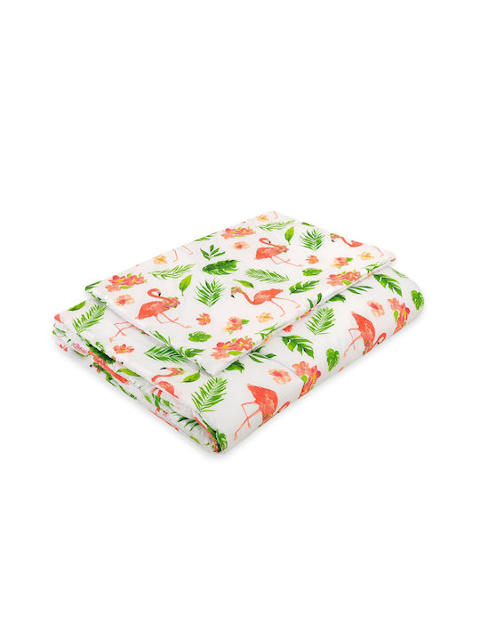 Set Husă De Pătură Pentru Pătuț Multicolor 135x100cm