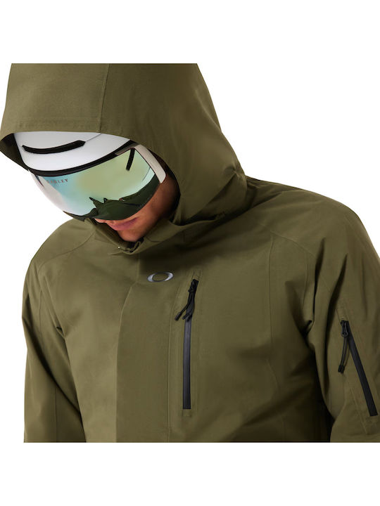 Oakley FOA406100-7CE Jachetă Gore-Tex Pentru Bărbați Pentru Ski & Snowboard Verde
