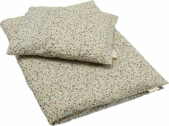 Konges Slojd Baby Duvet Cover Set With Pillowcase Louloudi Beige 70x100cm