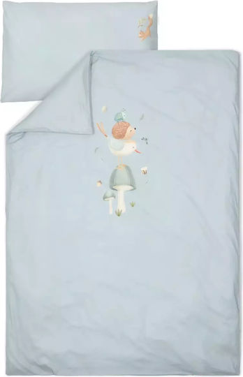 Little Dutch Βρεφική Παπλωματοθήκη Denim Blue Denim Blue 120x150εκ.