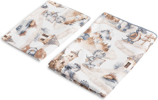 Sensillo Сет Бебешка Долен Калъф с Калъфка за Възглавница Jeans 100x135см. Sensillo Сет Бебешка Долен Калъф с Калъфка за Възглавница Jeans 100x135см.