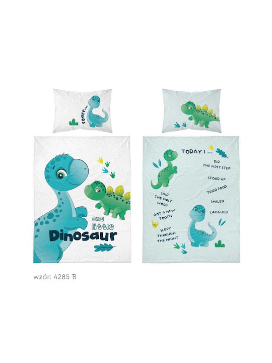Detexpol Baby Duvet Cover Set With Pillowcase Light Blue 90x120cm
