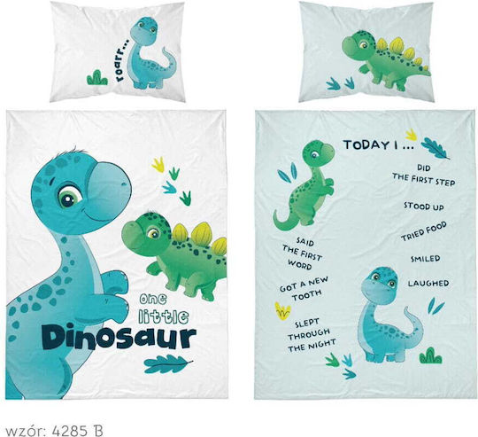 Detexpol Baby Bettbezug Set mit Kissenbezug Hellblau 90x120cm. Detexpol Baby Bettbezug Set mit Kissenbezug Hellblau 90x120cm.