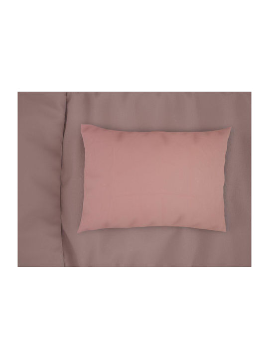Dimcol Βρεφική Μαξιλαροθήκη Dusty Rose 45x35εκ.