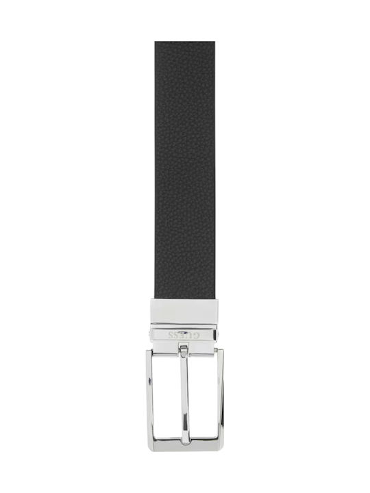 Men's Leather Double Sided Black Belt