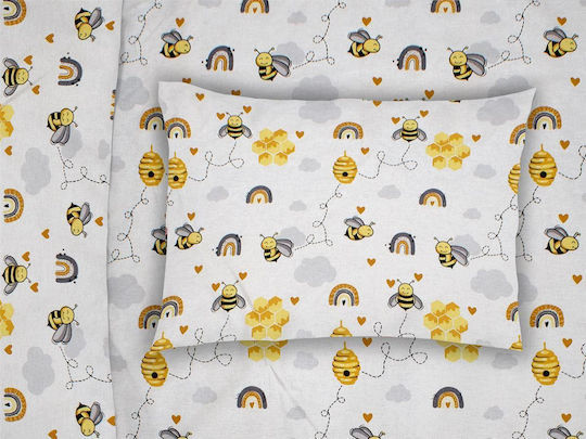 Dimcol Baby Pillowcase Yellow 35x45cm