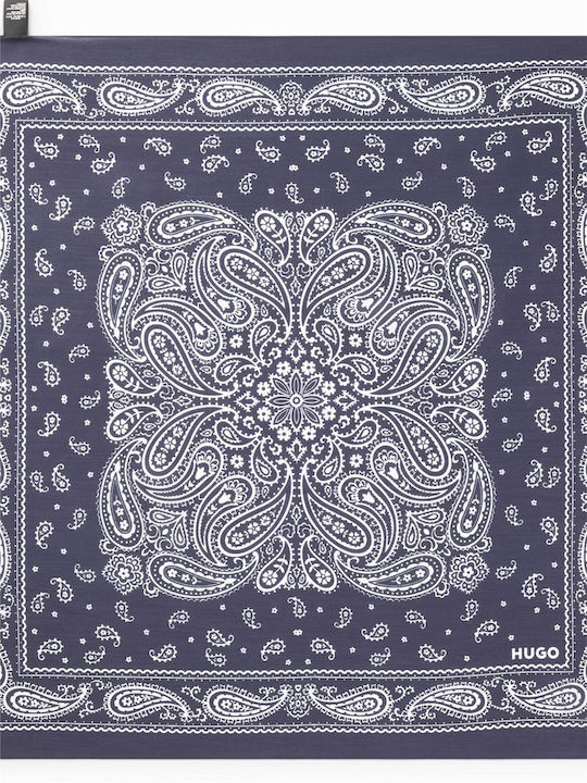 Hugo Damen Seiden Schal Blau
